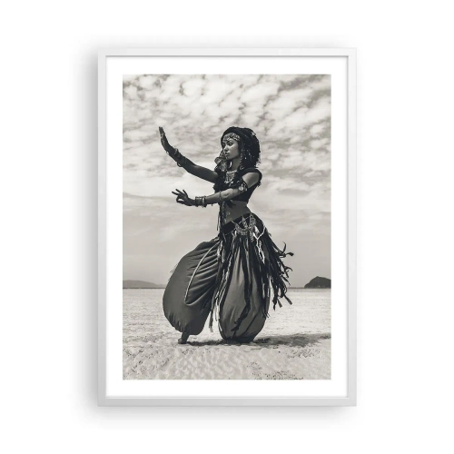Plakat w białej ramie - Taniec południowych wysp - 50x70 cm