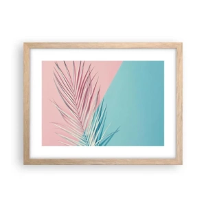 Plakat w ramie jasny dąb - Tropikalna impresja - 40x30 cm