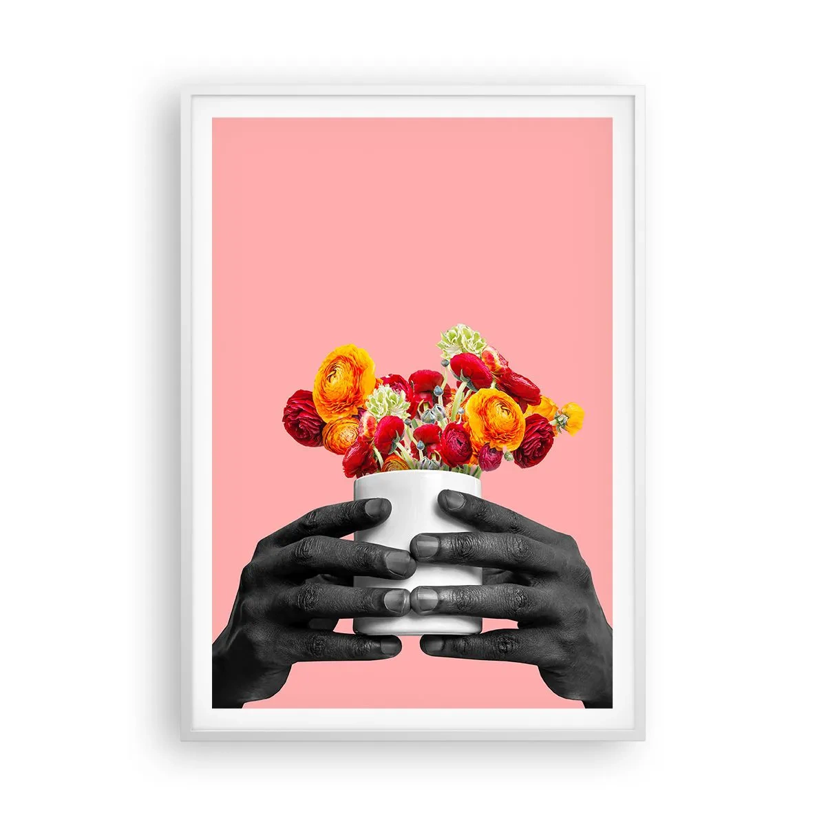 Plakat w białej ramie - Apoteoza życia - 70x100 cm