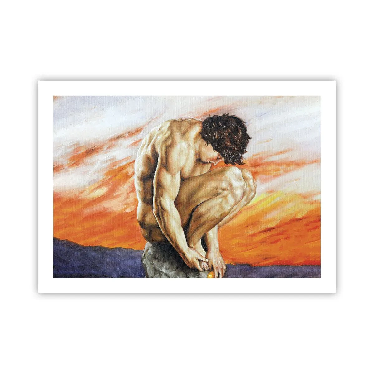 Plakat - Zatopiony w sobie - 70x50 cm