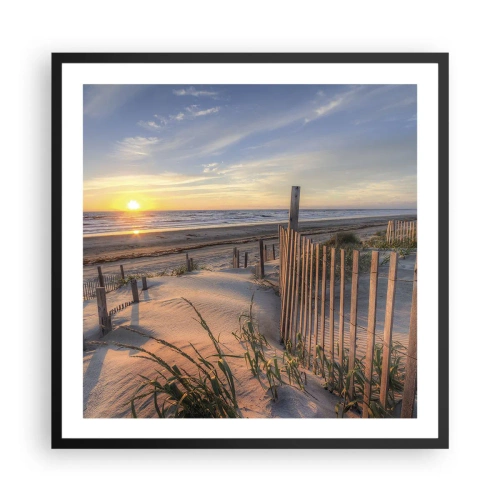 Plakat w czarnej ramie - Blask i cień wiatru - 60x60 cm