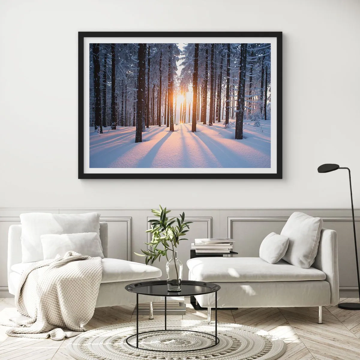 Plakat w czarnej ramie - Wyraźnie czarno na białym - 40x30 cm