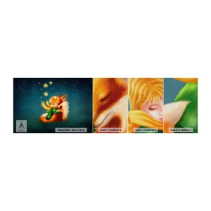 Fototapeta Próbka Premium Canvas - Mały Książę - Dla Dzieci, Lis, Chłopiec - 100x30 cm