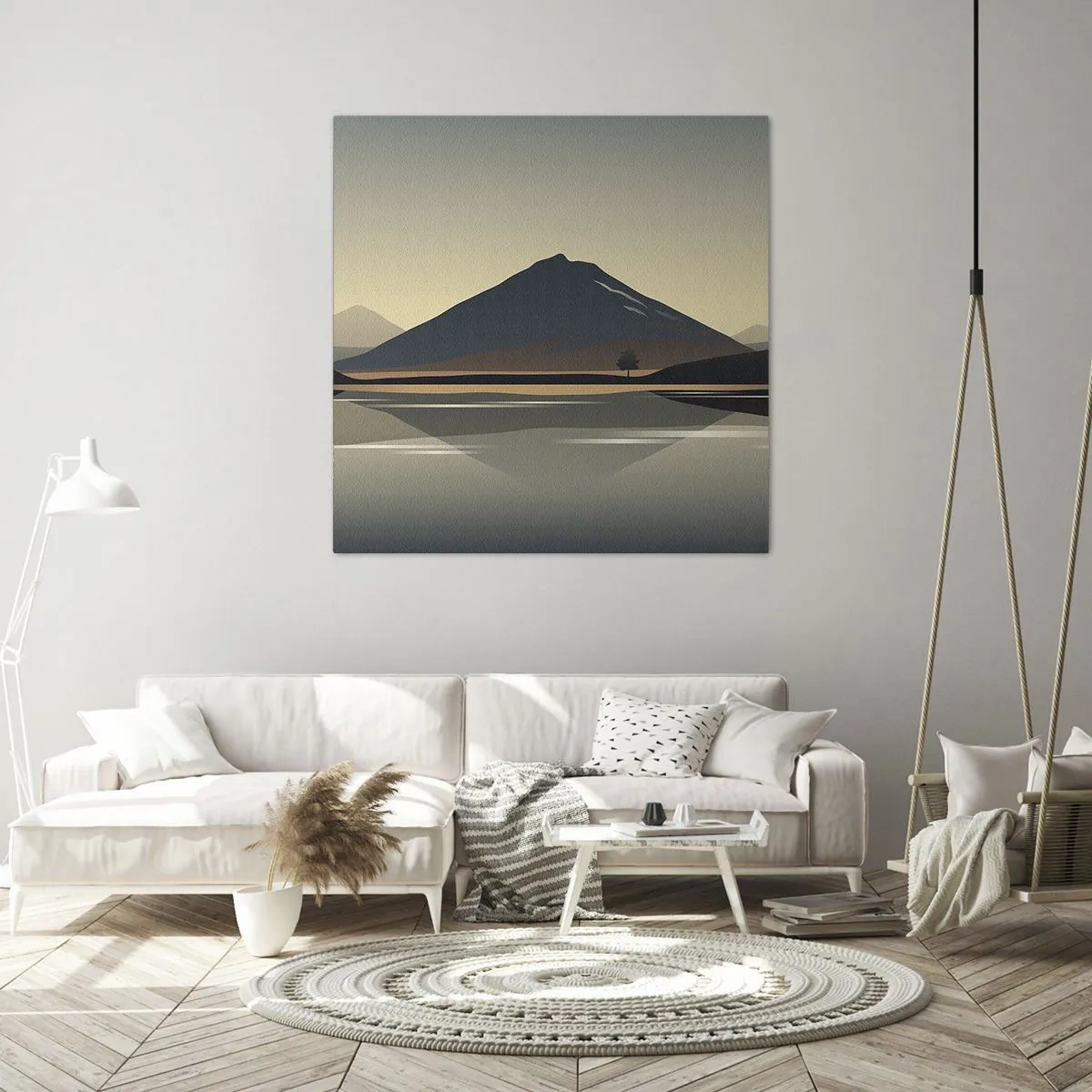 Obraz na płótnie - Lustrzane odbicie - 60x60 cm