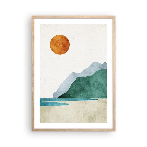 Plakat w ramie jasny dąb - Pejzaż jak należy - 50x70 cm