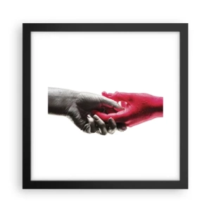 Plakat w czarnej ramie - Razem, choć inni - 30x30 cm