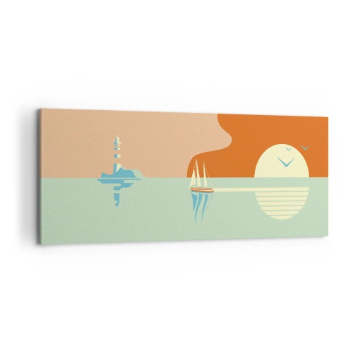 Obraz na płótnie - Morski pejzaż idealny - 100x40 cm