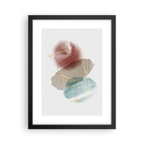 Plakat w czarnej ramie - Korale przestrzeni - 30x40 cm
