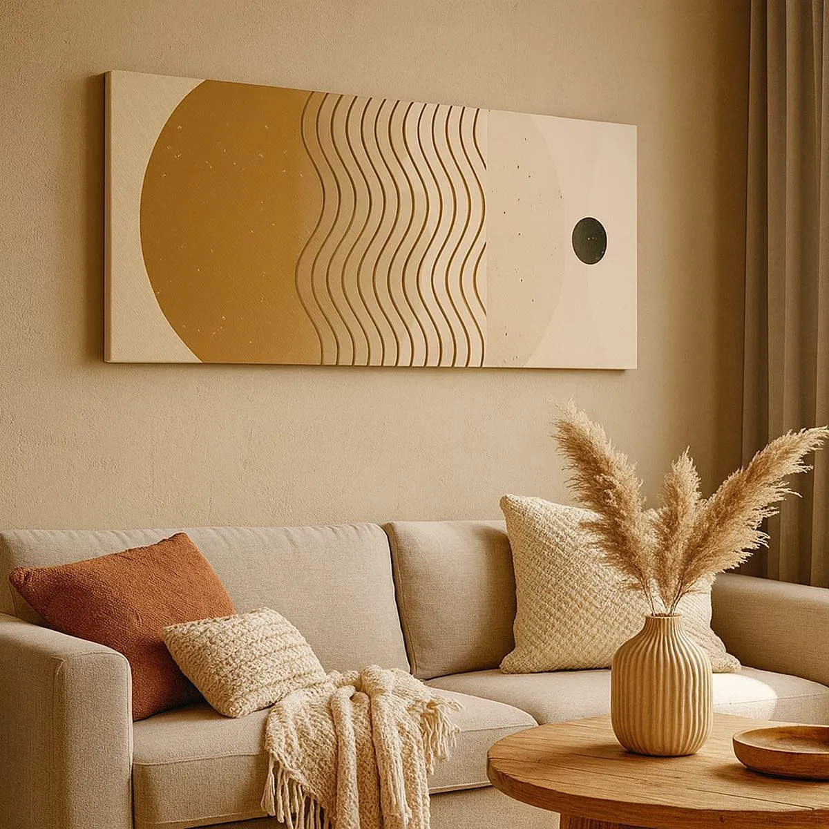 Obraz na płótnie - O pochodzeniu figur geometrycznych - 100x40 cm