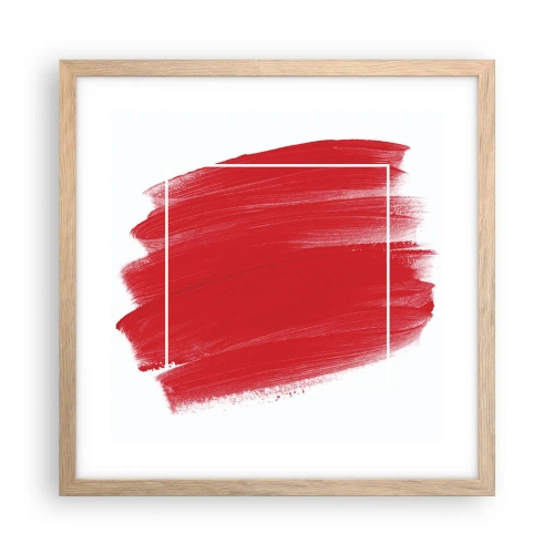 Plakat w ramie jasny dąb - Poza ramą - 40x40 cm