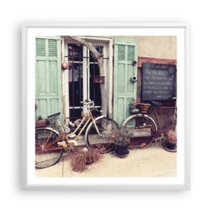 Plakat w białej ramie - Niech żyje prowincja - 60x60 cm