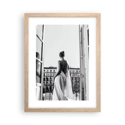 Plakat w ramie jasny dąb - Przebudzenie zmysłów - 30x40 cm