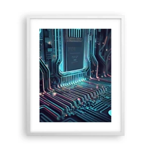 Plakat w białej ramie - Tak sobie myślę… - 40x50 cm