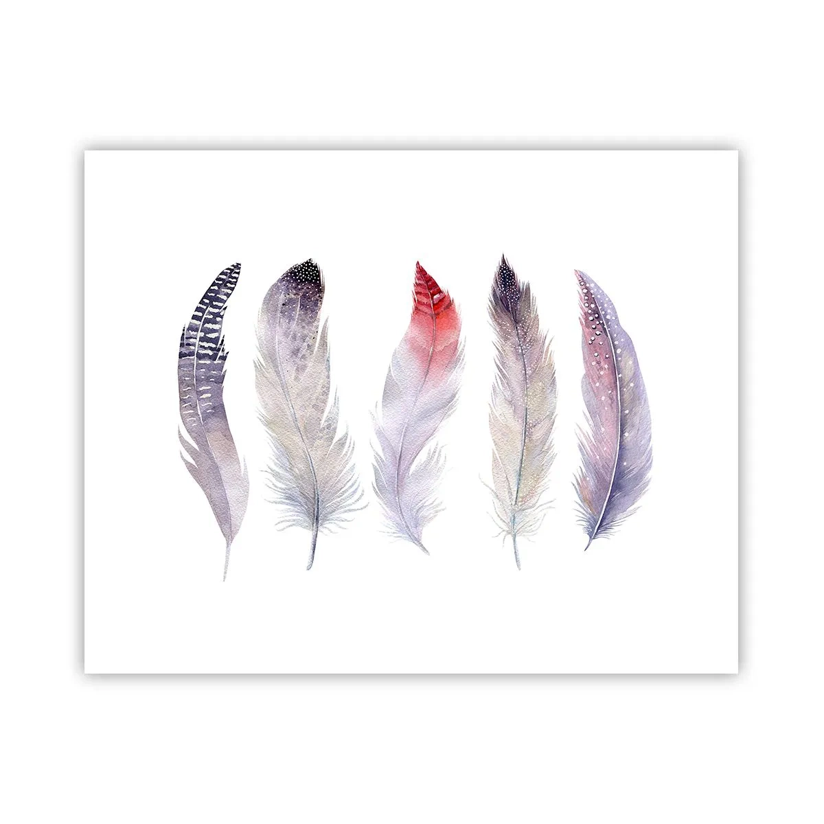 Plakat - Delikatne jak różnobarwna mgła - 50x40 cm