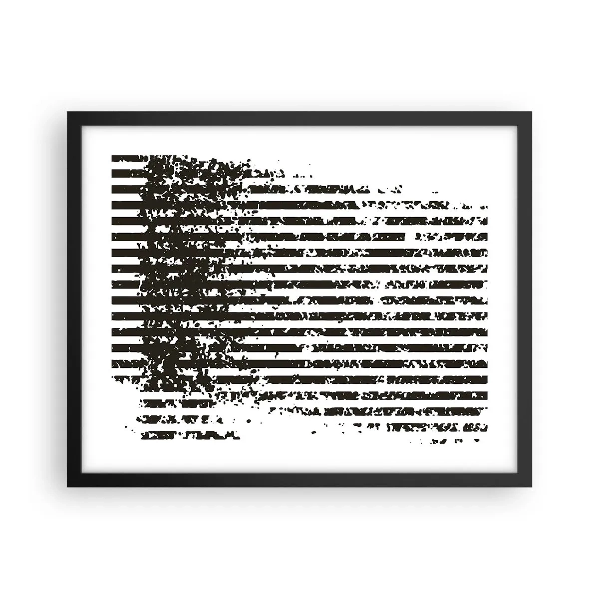 Plakat w czarnej ramie - Rytm i szum - 50x40 cm