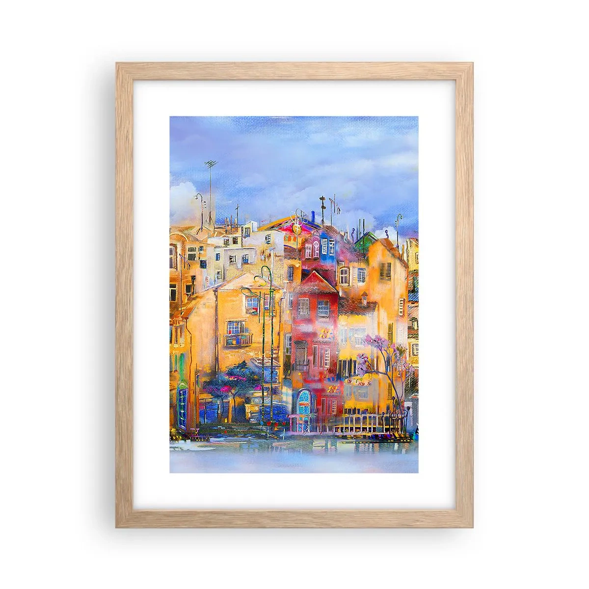 Plakat w ramie jasny dąb - Jesteśmy razem - 30x40 cm