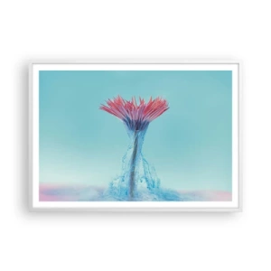 Plakat w białej ramie - W ożywczym objęciu - 100x70 cm