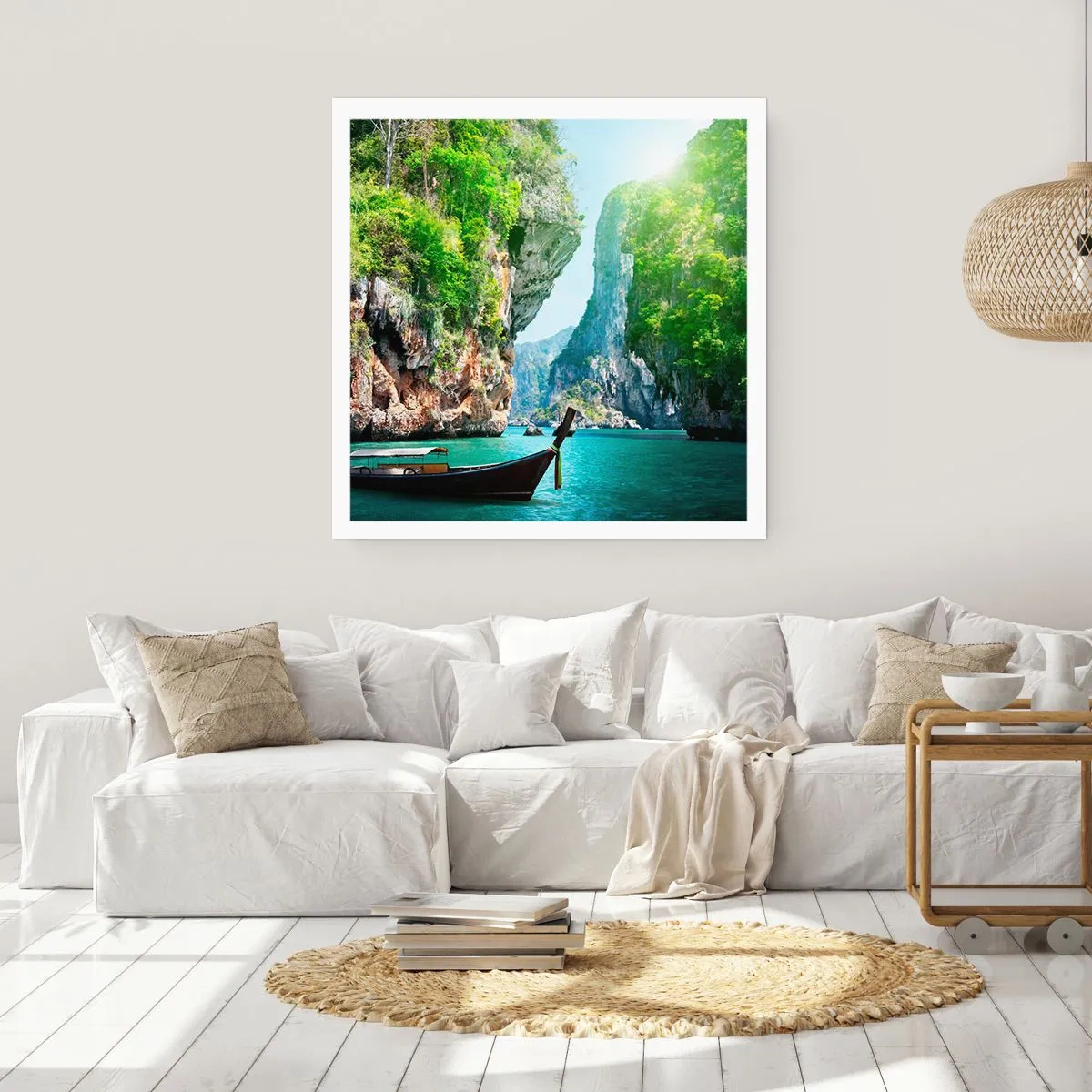 Plakat - Zaproszenie do egzotycznej podróży - 30x30 cm