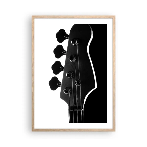 Plakat w ramie jasny dąb - Rockowa cisza - 50x70 cm