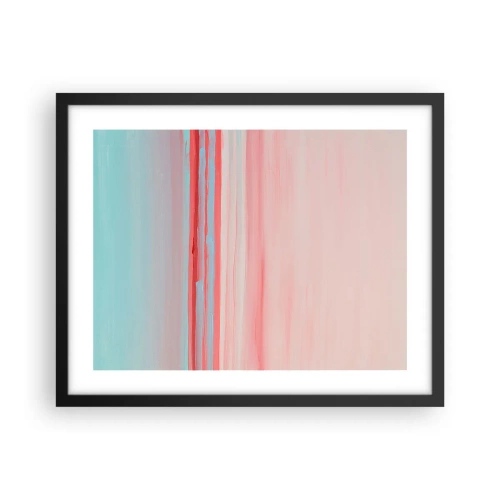 Plakat w czarnej ramie - Abstrakcja o świcie - 50x40 cm