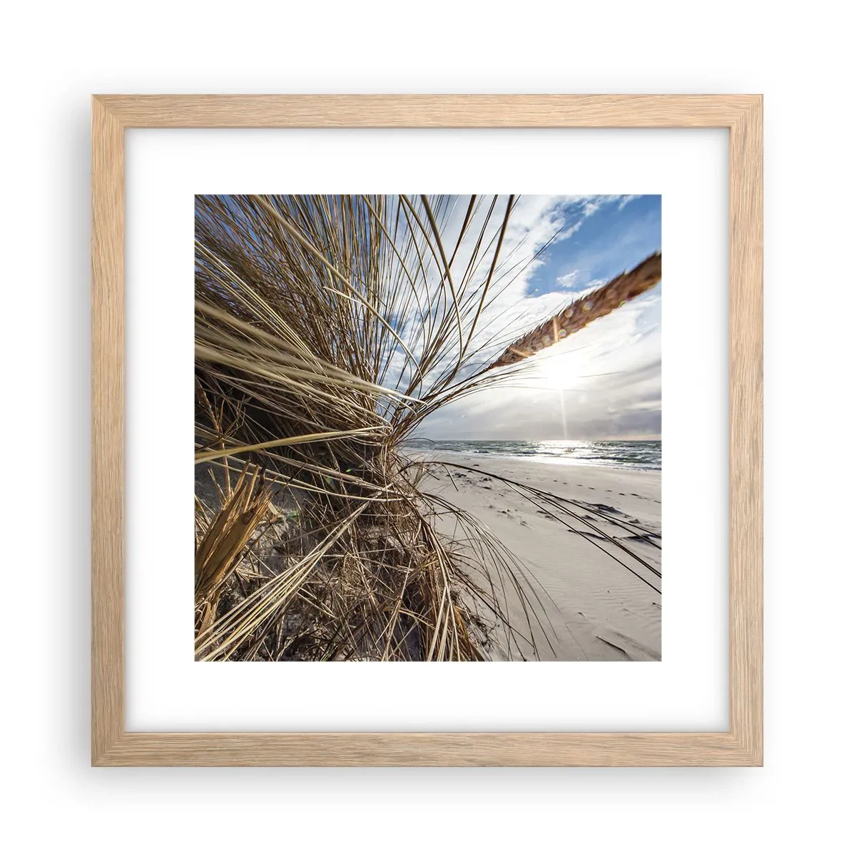 Plakat w ramie jasny dąb - Spotkanie żywiołów - 30x30 cm