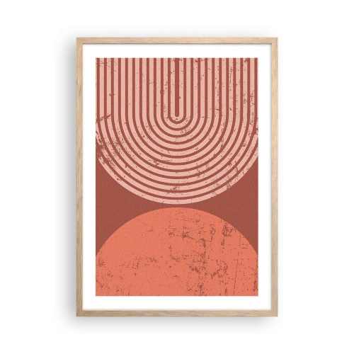 Plakat w ramie jasny dąb - Bliska relacja - 50x70 cm