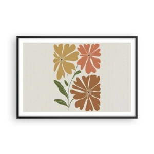 Plakat w czarnej ramie - Natura i geometria - 91x61 cm