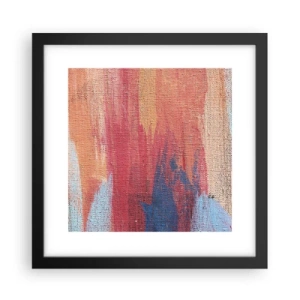 Plakat w czarnej ramie - Spłynąć tęczą - 30x30 cm