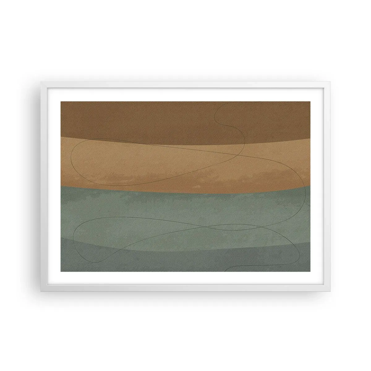 Plakat w białej ramie - Kompozycja horyzontalna - 70x50 cm