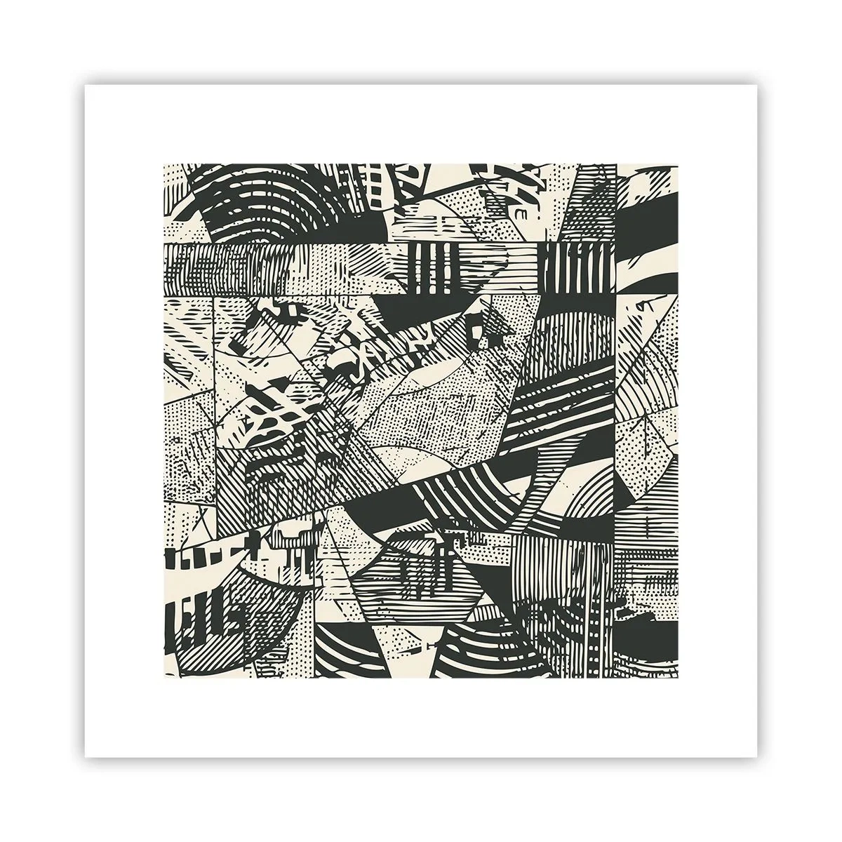 Plakat - Dynamika współczesności - 30x30 cm