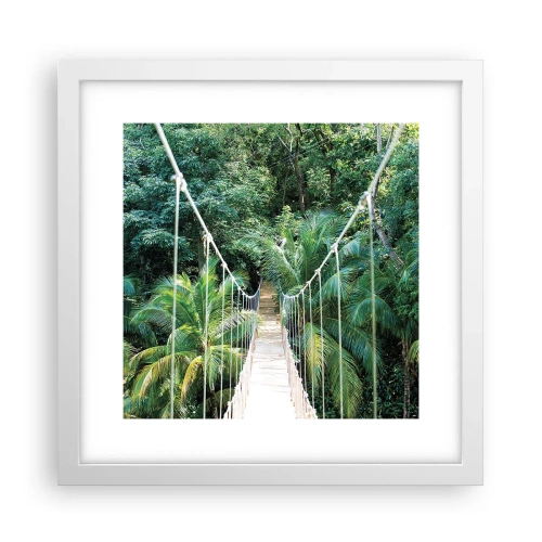 Plakat w białej ramie - Welcome to the jungle! - 30x30 cm