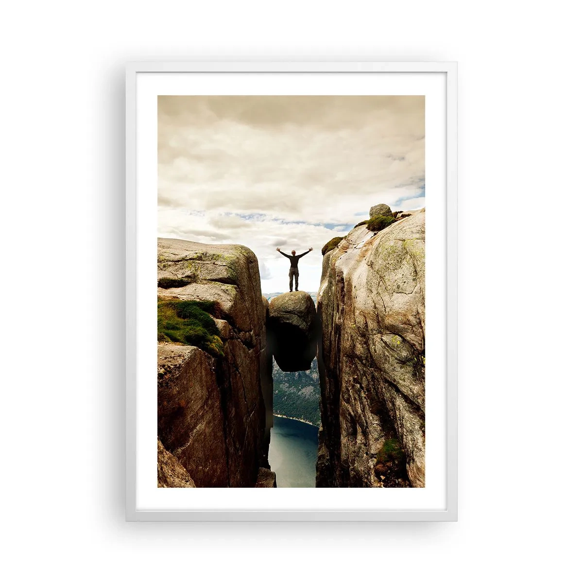 Plakat w białej ramie - Jak się czuję?! - 50x70 cm