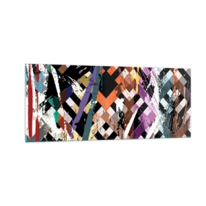 Obraz na szkle - Podniesione do kwadratu - 100x40 cm