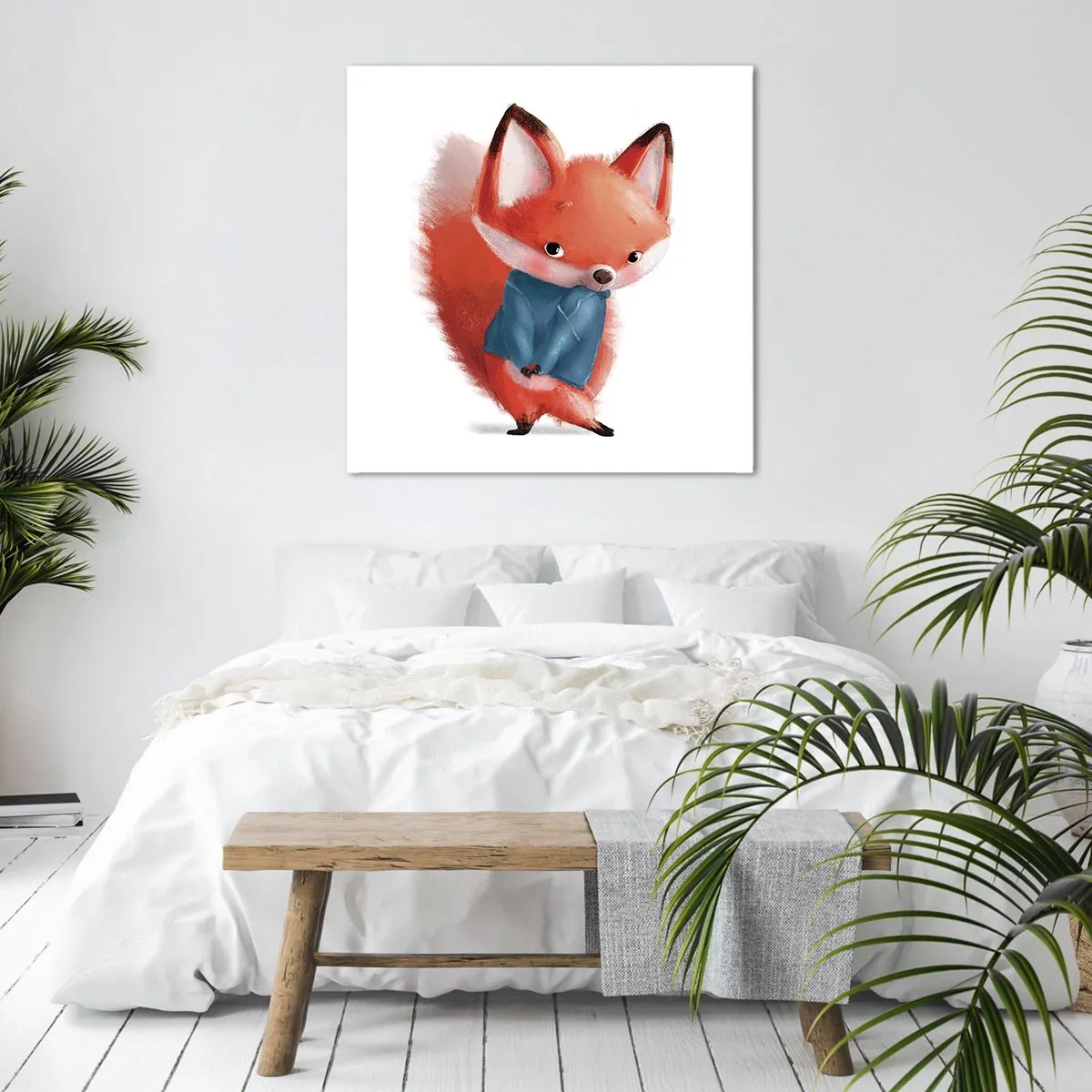 Obraz na płótnie - Ładnie mi w tym? - 50x50 cm