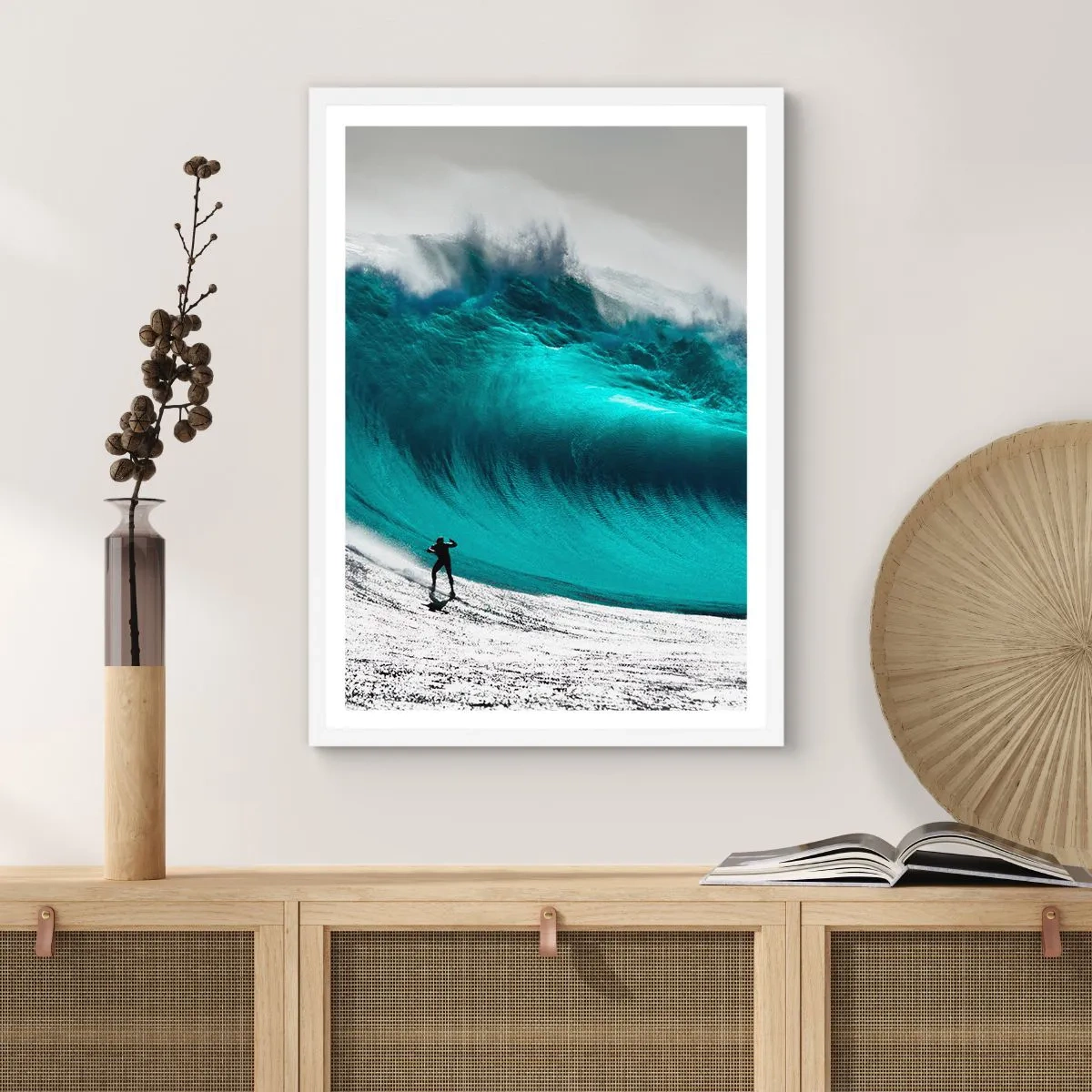 Plakat w białej ramie - Wyzwanie przyjęte - 50x70 cm