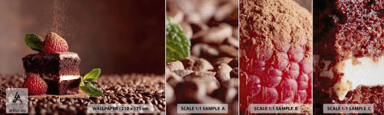 Fototapeta Próbka Premium Canvas - Życie jest słodkie - Ciasto, Kuchnia, Gastronomia - 100x30 cm