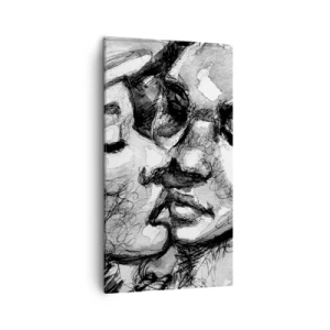 Obraz na płótnie - Czuła chwila - 45x80 cm