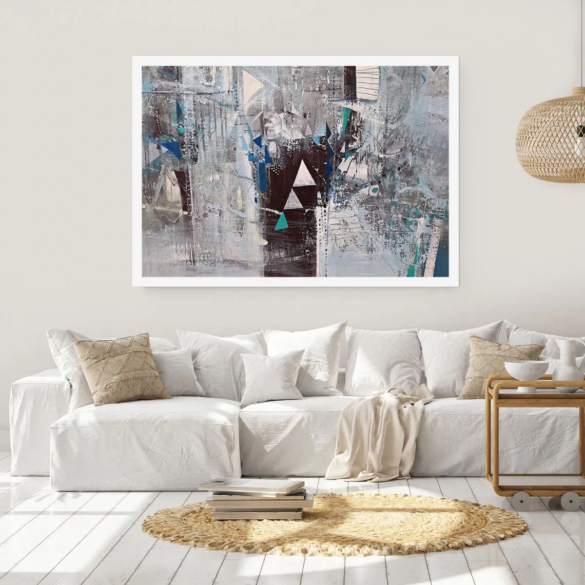 Plakat - Nadrzędny porządek trójkątów - 70x50 cm