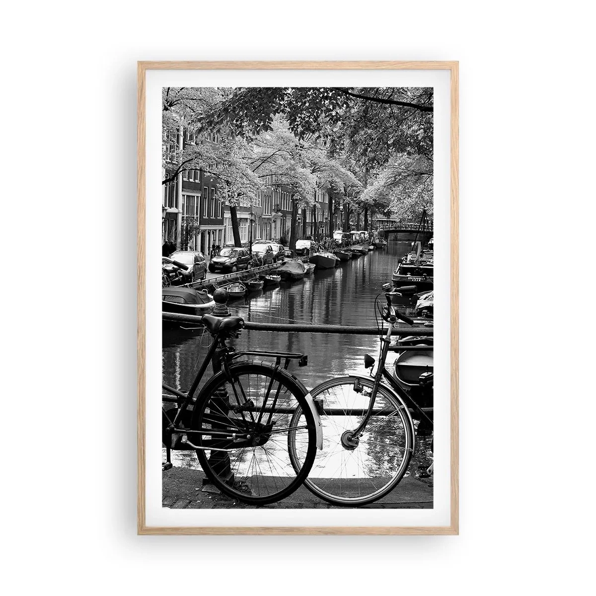 Plakat w ramie jasny dąb - Bardzo holenderski widok - 61x91 cm