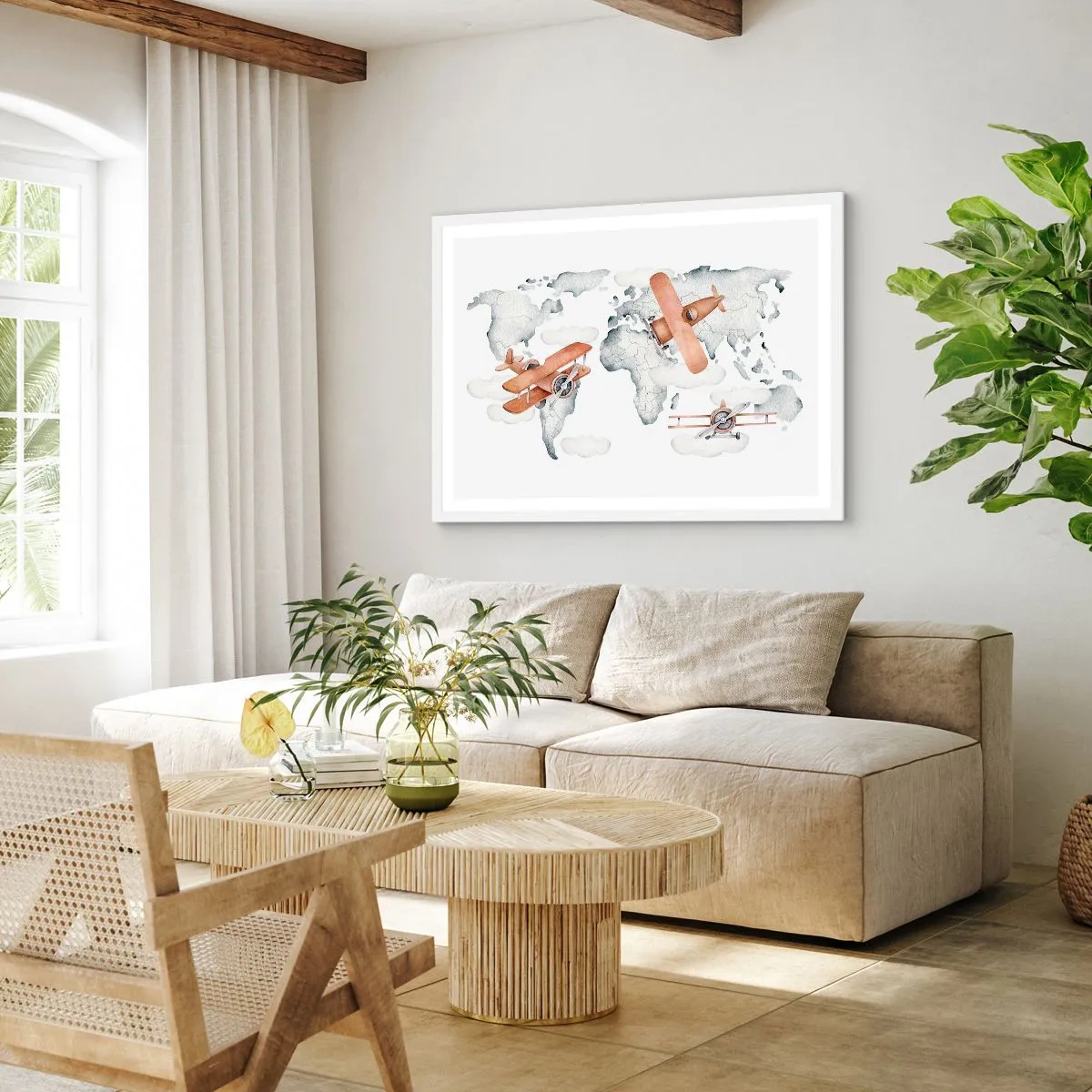 Plakat w białej ramie - W pionierskim duchu - 100x70 cm