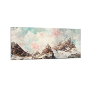 Obraz na szkle - Skalne ostrza - 100x40 cm