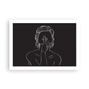 Plakat - Piękno rozkwita w ciszy - 70x50 cm