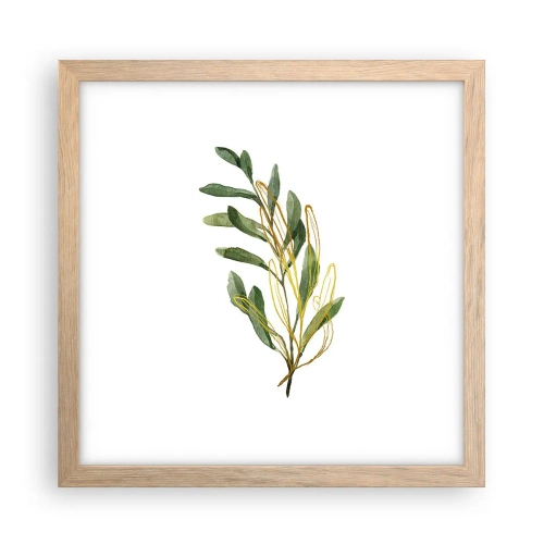 Plakat w ramie jasny dąb - Wszystko co dobre - 30x30 cm