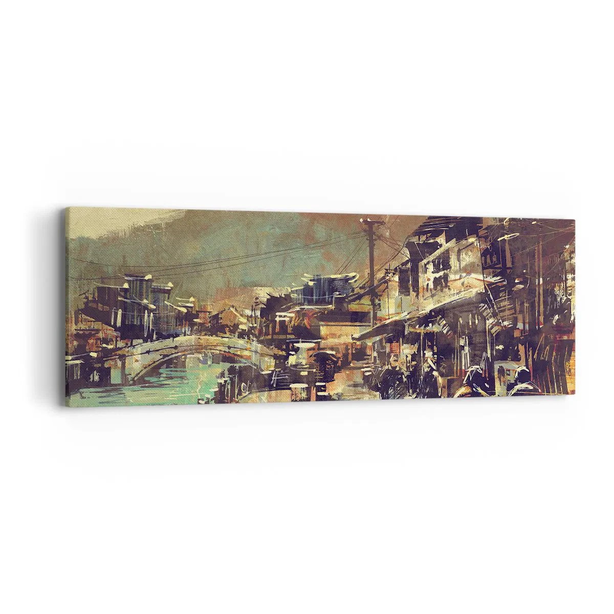 Obraz na płótnie - Życie jako bogactwo szarości - 90x30 cm