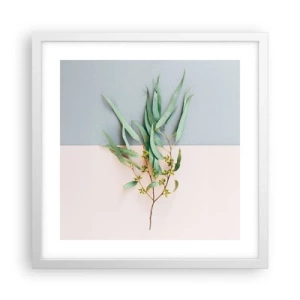 Plakat w białej ramie - Pastelowa subtelność - 40x40 cm