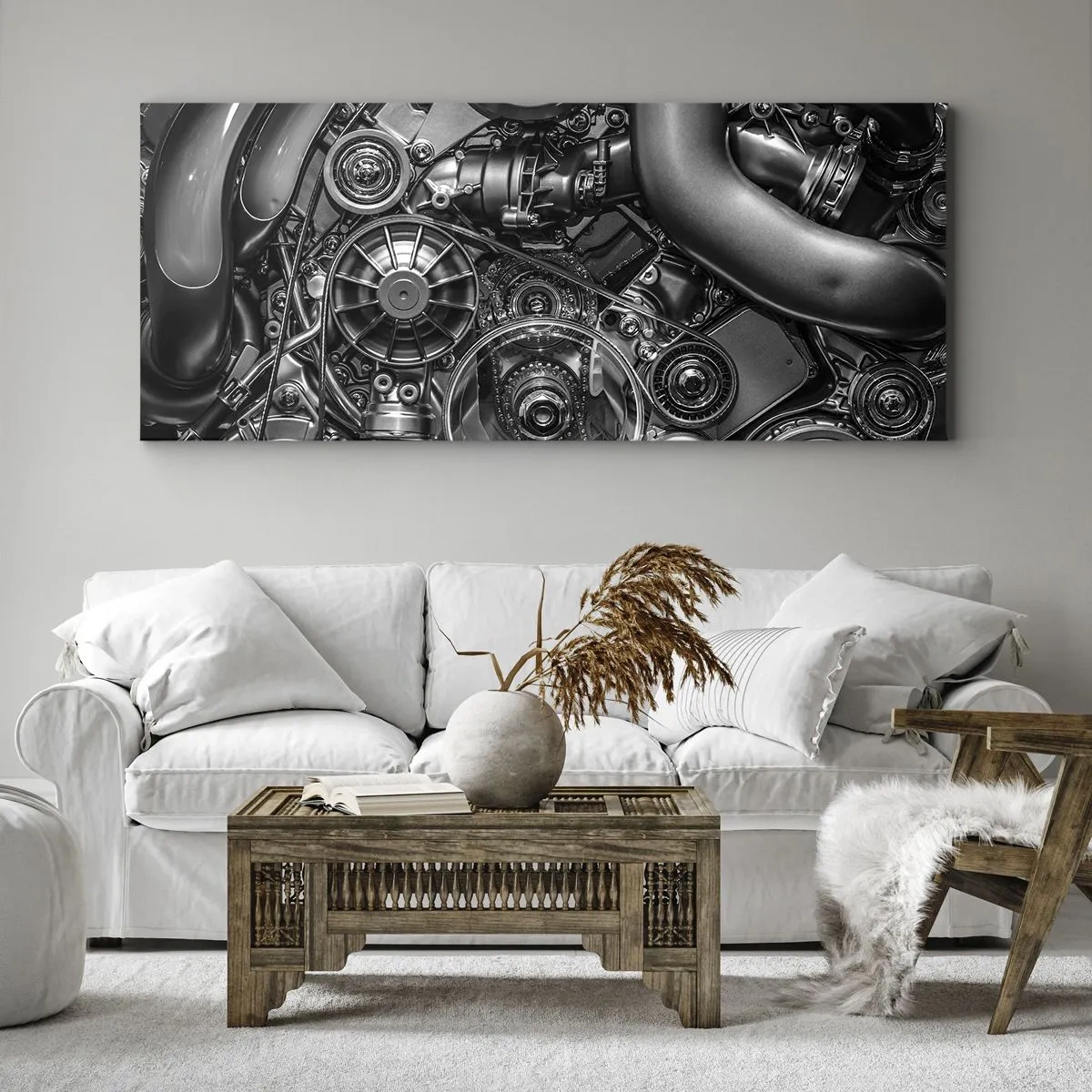 Obraz na płótnie - Poezja mechaniki - 100x40 cm