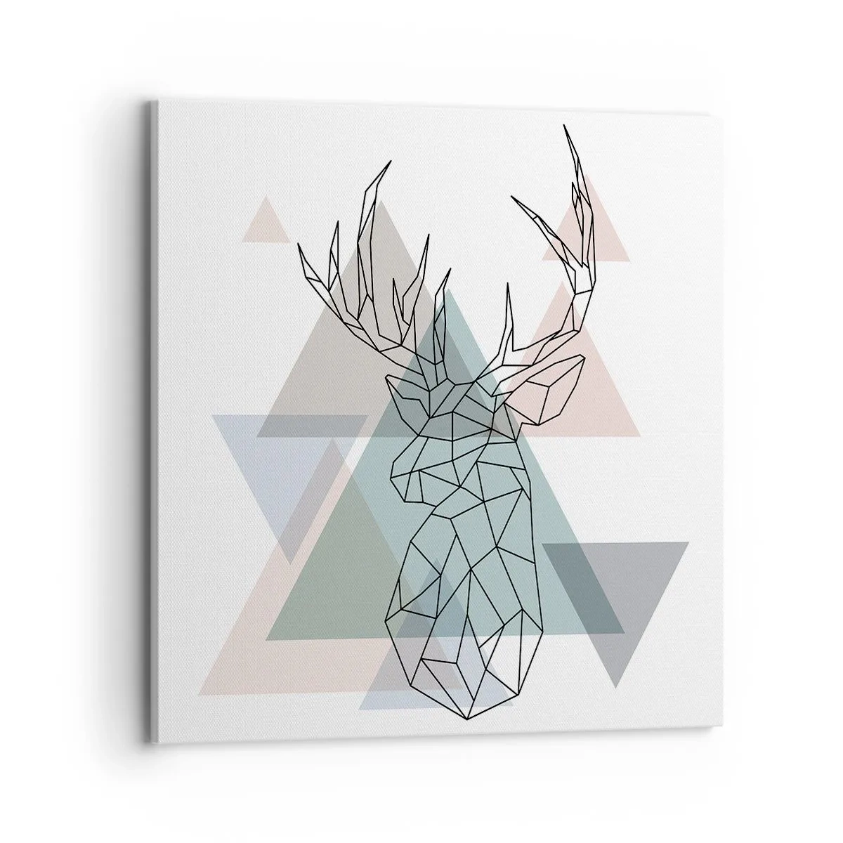 Obraz na płótnie - W geometrycznym lesie - 70x70 cm
