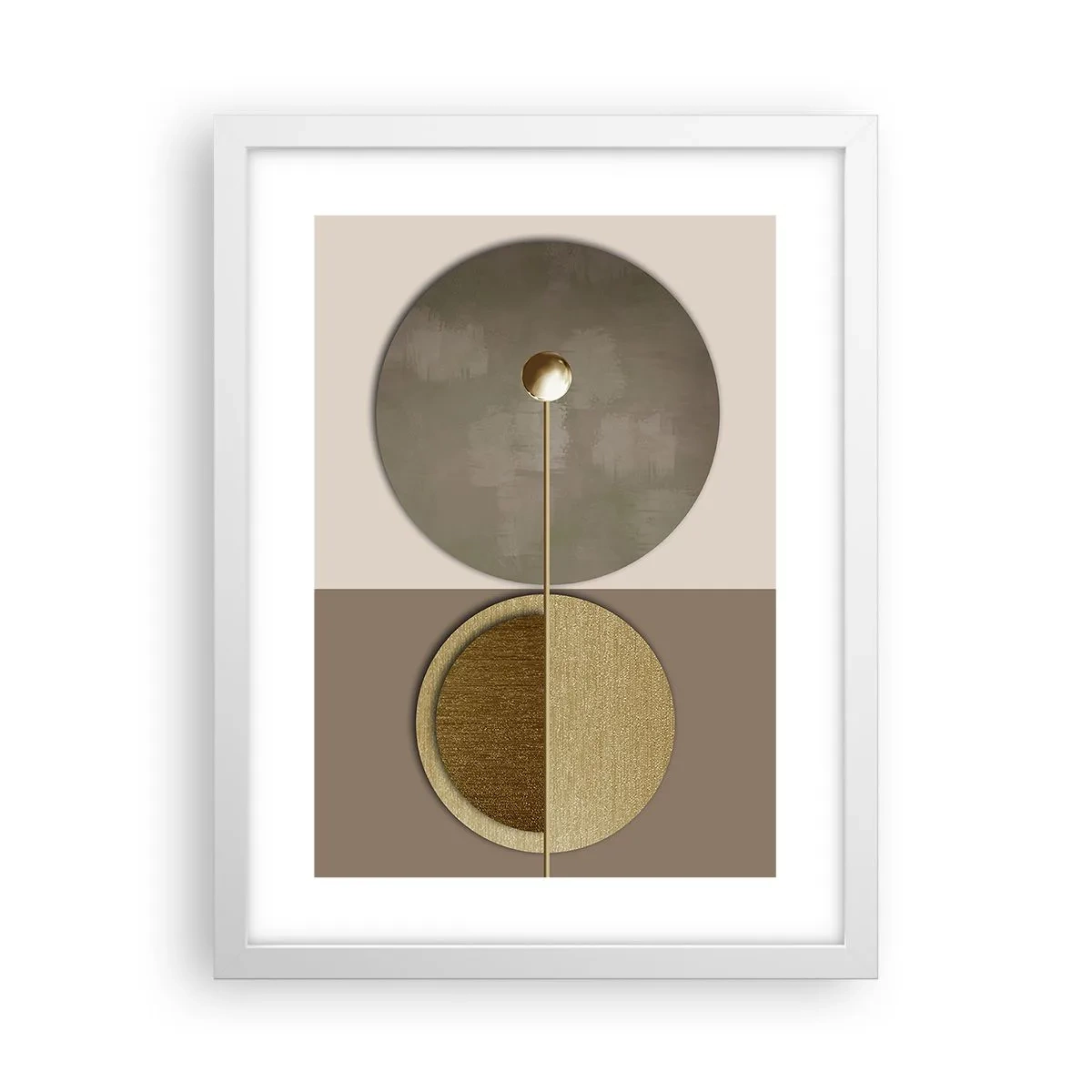 Plakat w białej ramie - Doskonała równowaga - 30x40 cm