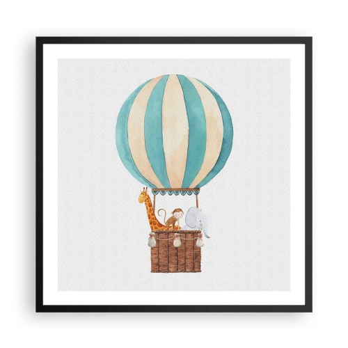 Plakat w czarnej ramie - Fantastyczna wycieczka - 60x60 cm