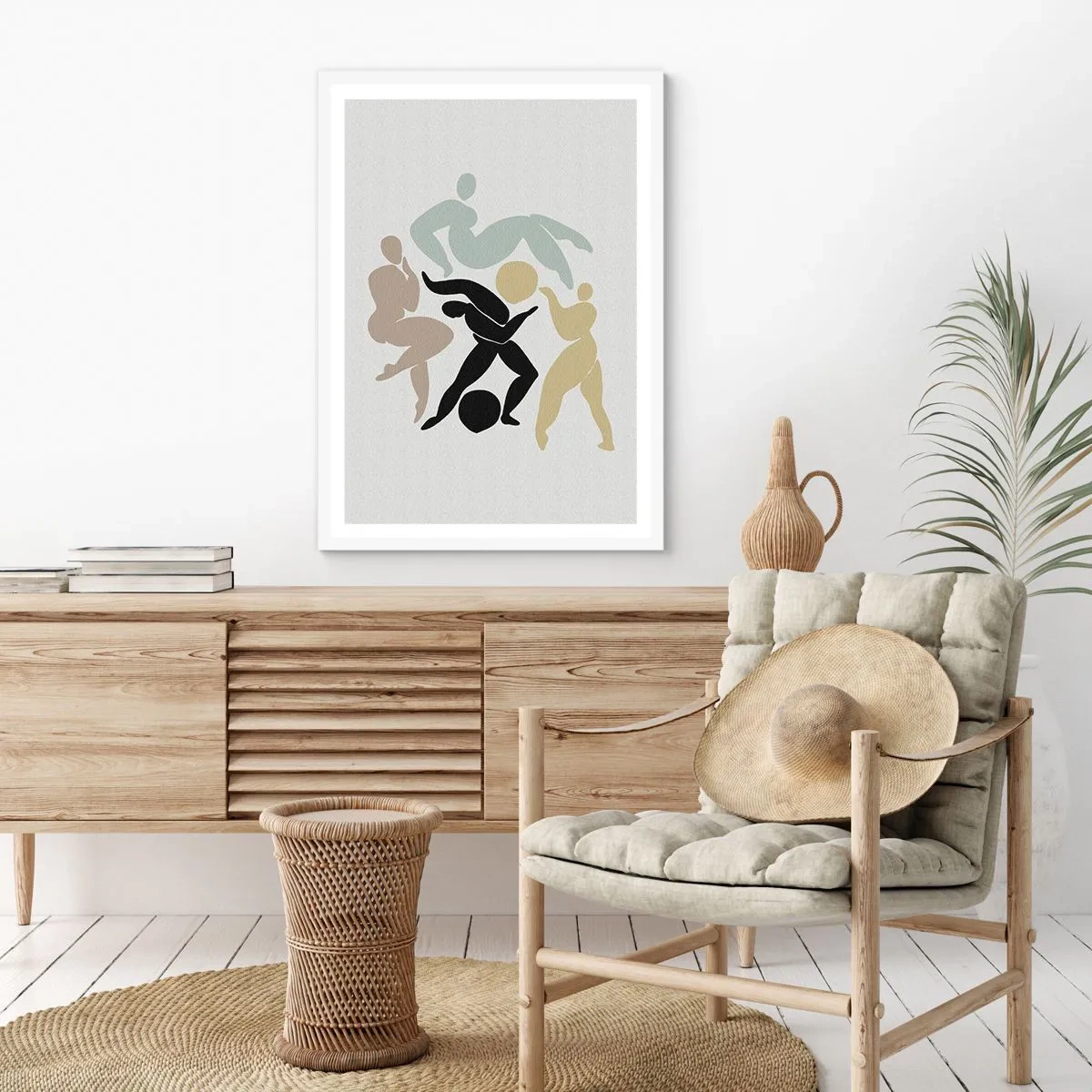 Plakat w białej ramie - Ruch dla zdrowia i dla urody - 30x40 cm